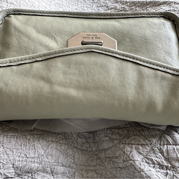 rag & bone - Field Leather Clutch - Mint Green - Picture 11 of 11